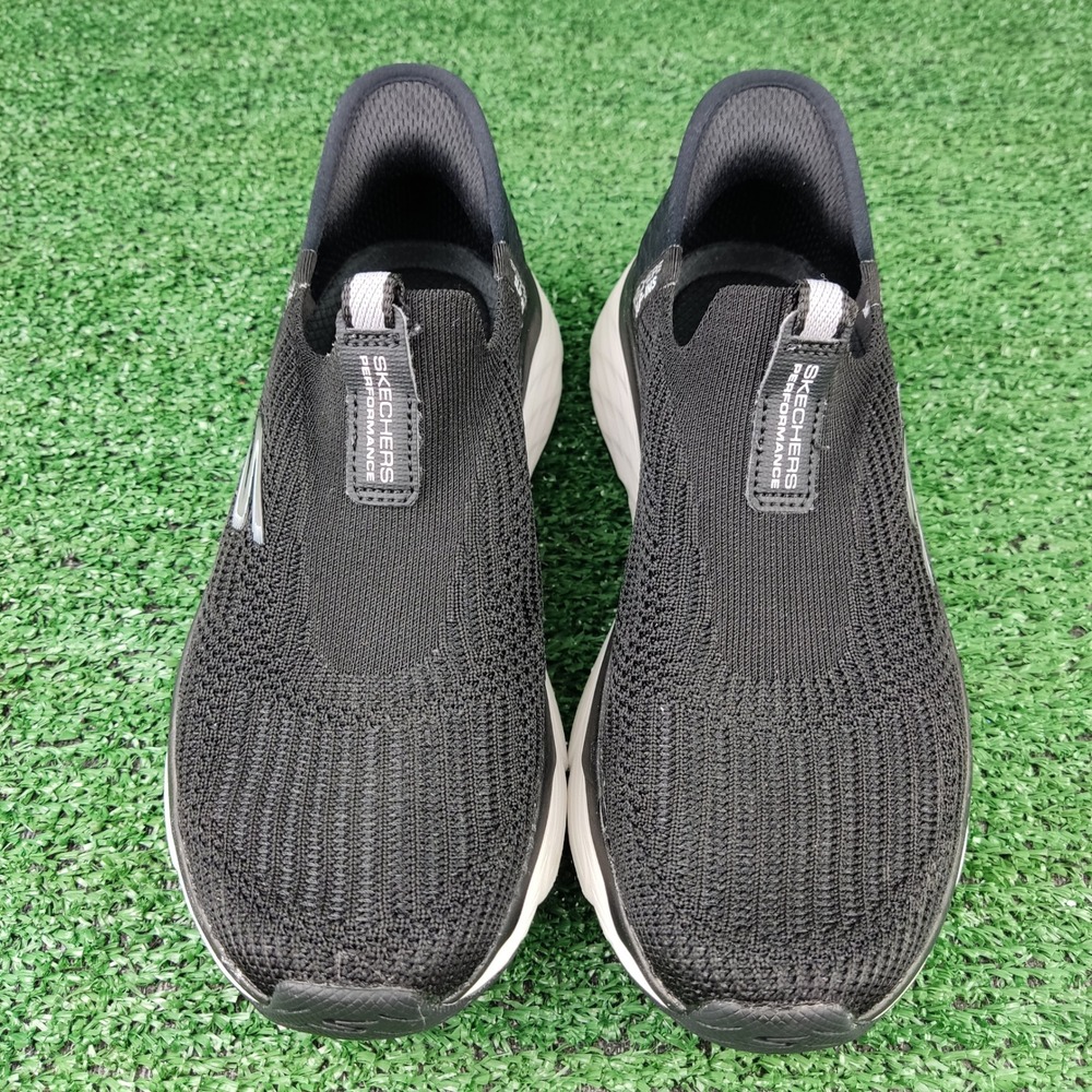Skechers Sneakers Womens 5 Black Slip-Ins Max Cushioning Go Walk Anywhere 128571 - Picture 2 of 8